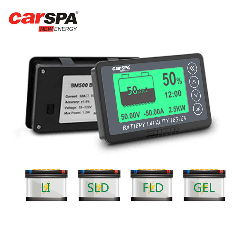 BM750-Max 120v 750a CARSPA Battery Discharge Tester Car Battery Monitor Battery Capacity Tester For lifepo4